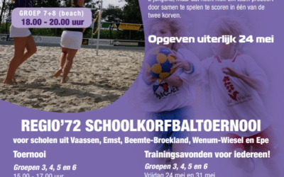 Zand en goals: schoolkorfbal in Vaassen